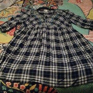 Westport by Dress Barn Navy Plaid dress size 2x